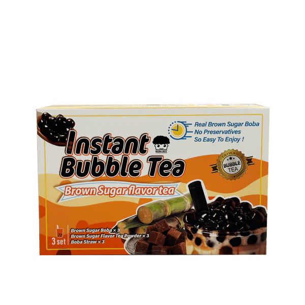 Instant Bubble Tea Brown Sugar Flavor (3Set) - Brandco Direct Inc