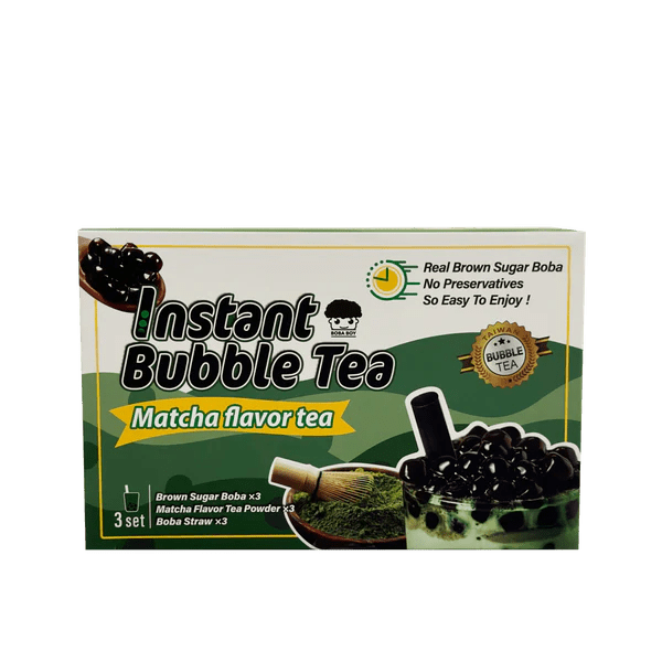 Instant Bubble Tea Matcha Flavor (3 Set) - Brandco Direct Inc