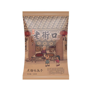 Laojiekou Caramel Flavor Sunflower Seeds 500g - Brandco Direct Inc