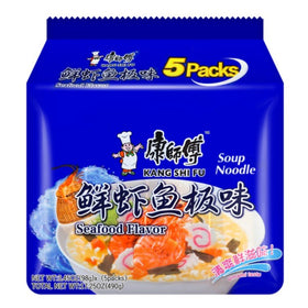 Kang Shi Fu shrimp and fish noodles (5 bags) 98g*5 - Brandco Direct Inc