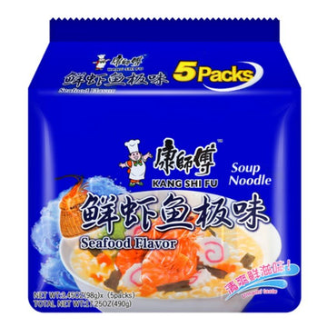 Kang Shi Fu shrimp and fish noodles (5 bags) 98g*5 - Brandco Direct Inc