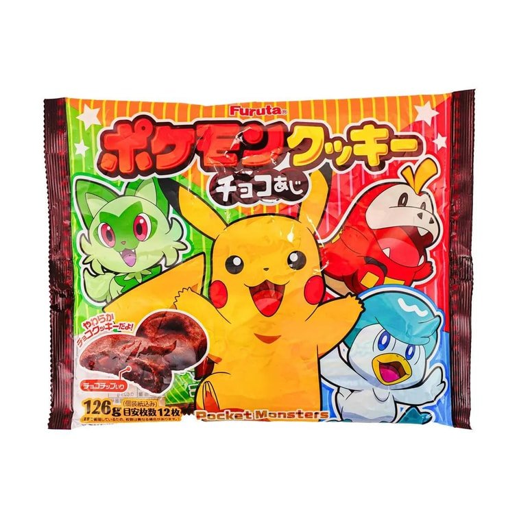 Furuta Pokemon Chocolate flavor Soft Cookie (126g) - Brandco Direct Inc