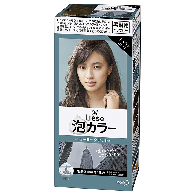 Kao Liese Bubble Hair dye New York Gris cendré