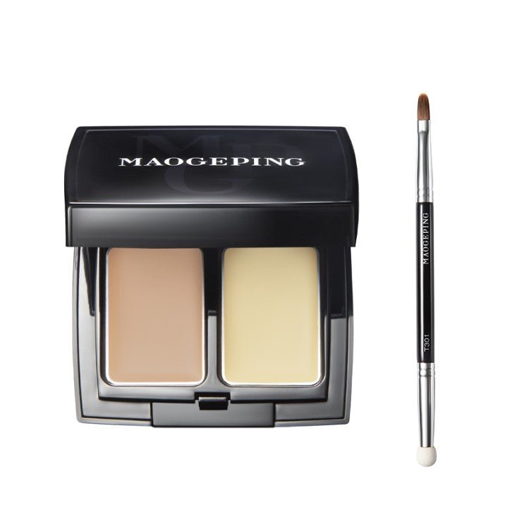 Concealer Maogeping Beauty Professional Double Color Palette 6G High Coverage Moisturizing Texture - Brandco Direct Inc