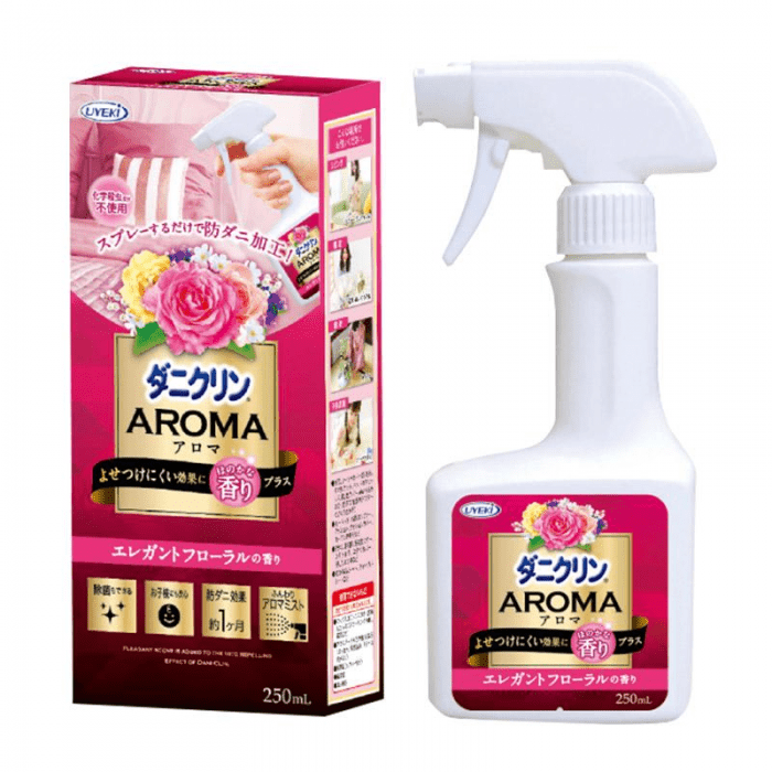 UYEKI AROMA Mite Removal Spray with Fresh Flower Scent, 250ml. - Brandco Direct Inc