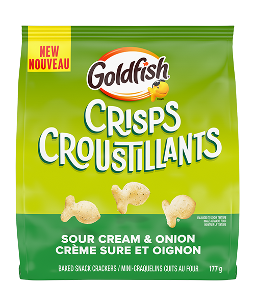 Goldfish Crisps Baked Snack Crackers Flavour Sour Cream and Onion (177g);T6xH5