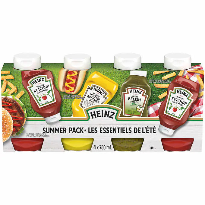 Heinz 4 Flavour Value Pack (4x750ml)