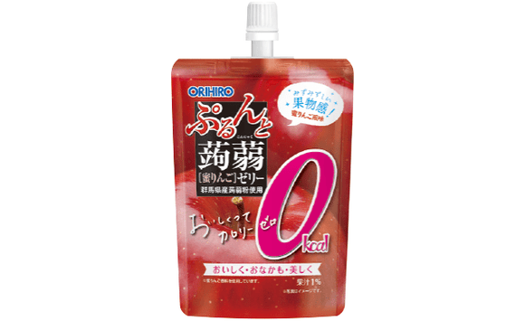 Orihiro Konjac Jelly 0kcal Apple Standng (130g) - Brandco Direct Inc