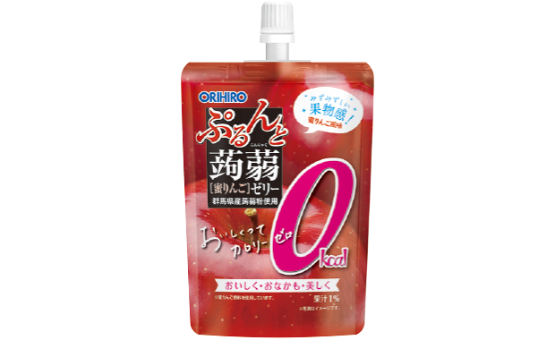 Orihiro Konjac Jelly 0kcal Apple Standng (130g)