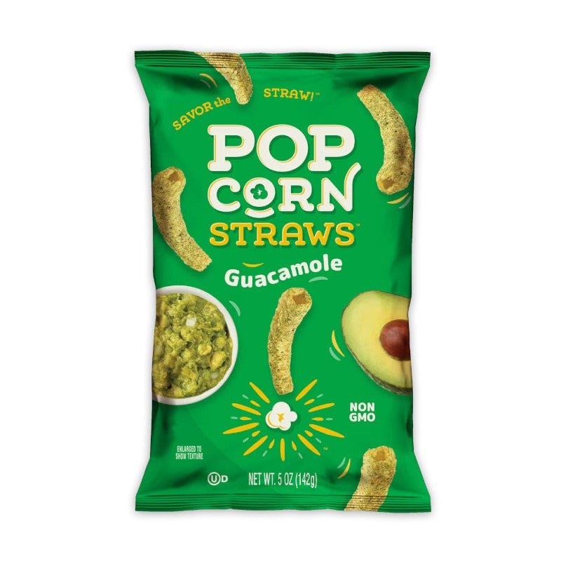 Candy Pop Guacamole Popcorn Straws (142g) - Brandco Direct Inc