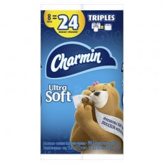 Charmin Ultra Soft Toilet Paper 2Ply 8TR=24R