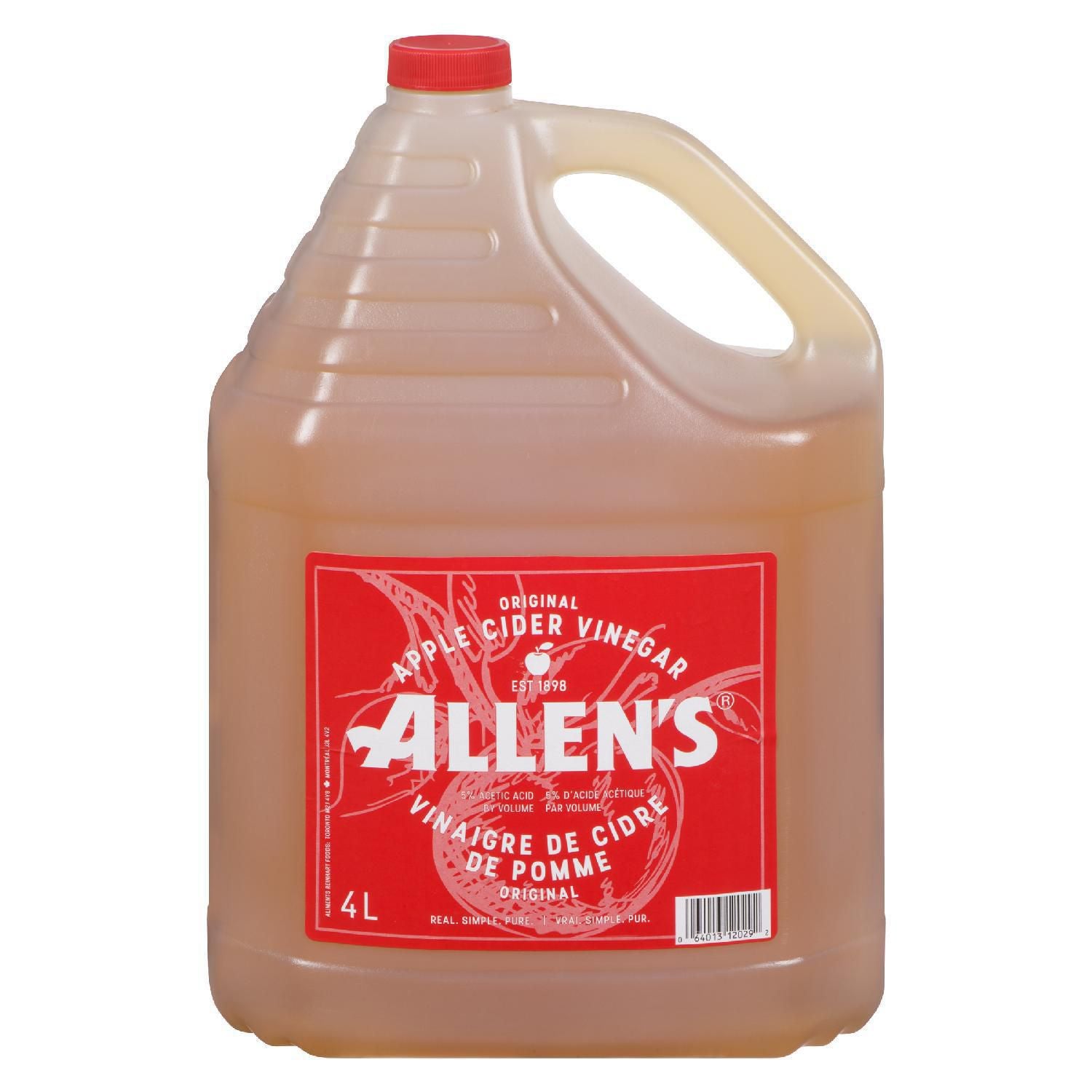 Vinaigre de cidre de pomme Allen (4L)