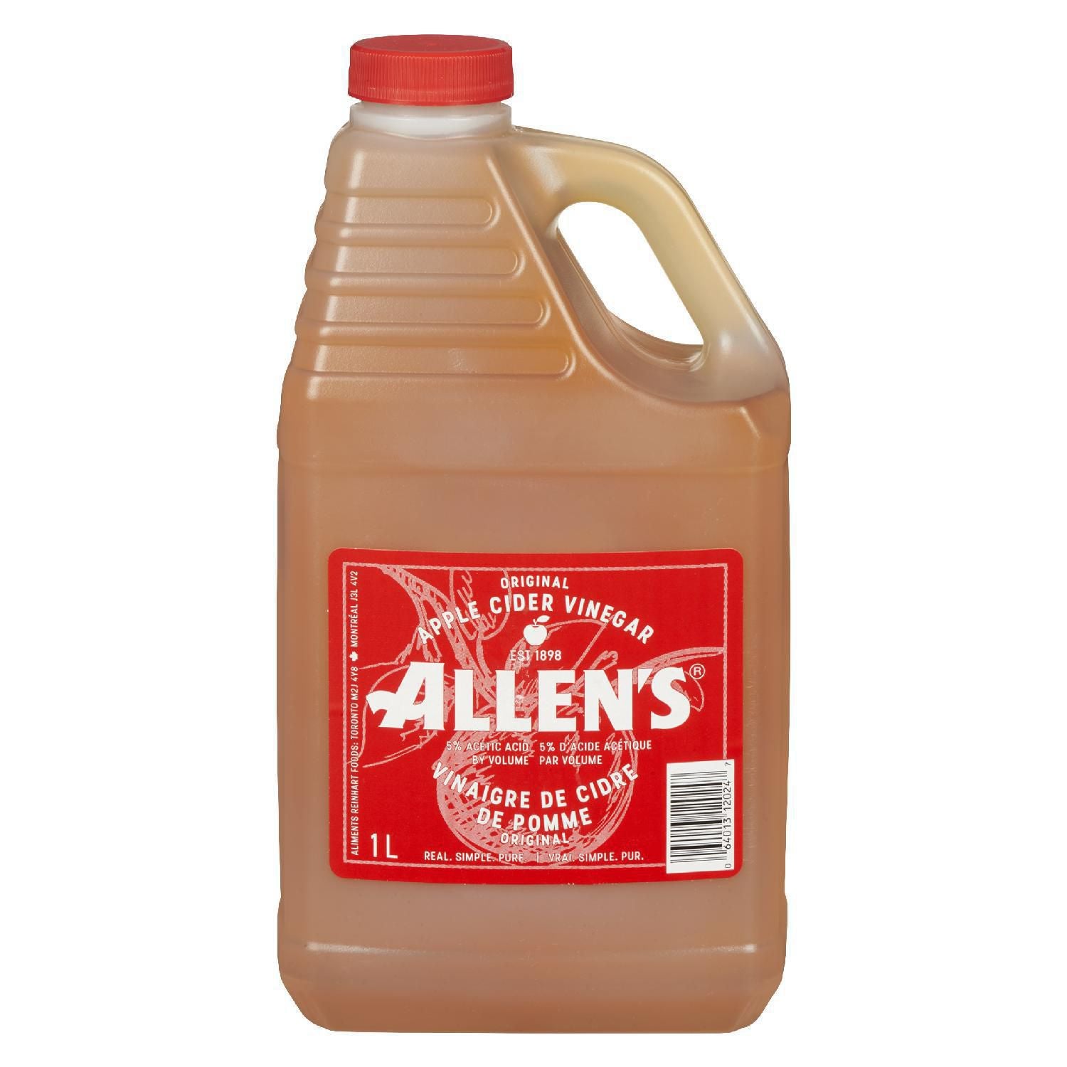 Vinaigre de cidre de pomme pur Allen (1 L)