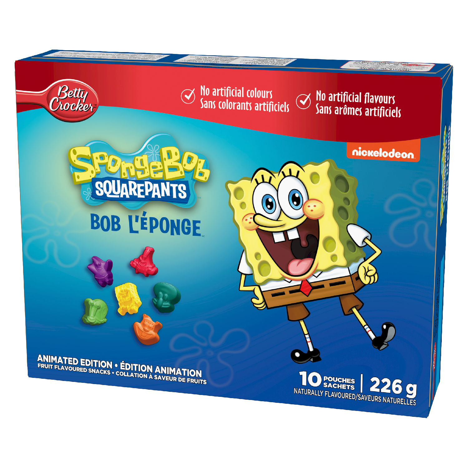 Betty C Fruit Snacks Sponge Bob 10ct (226g)