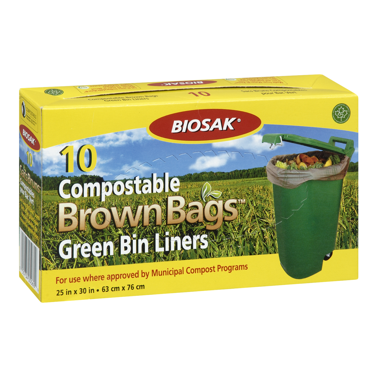 Biosak Compose Brown Bag NCL 25'' x 30''(10's)