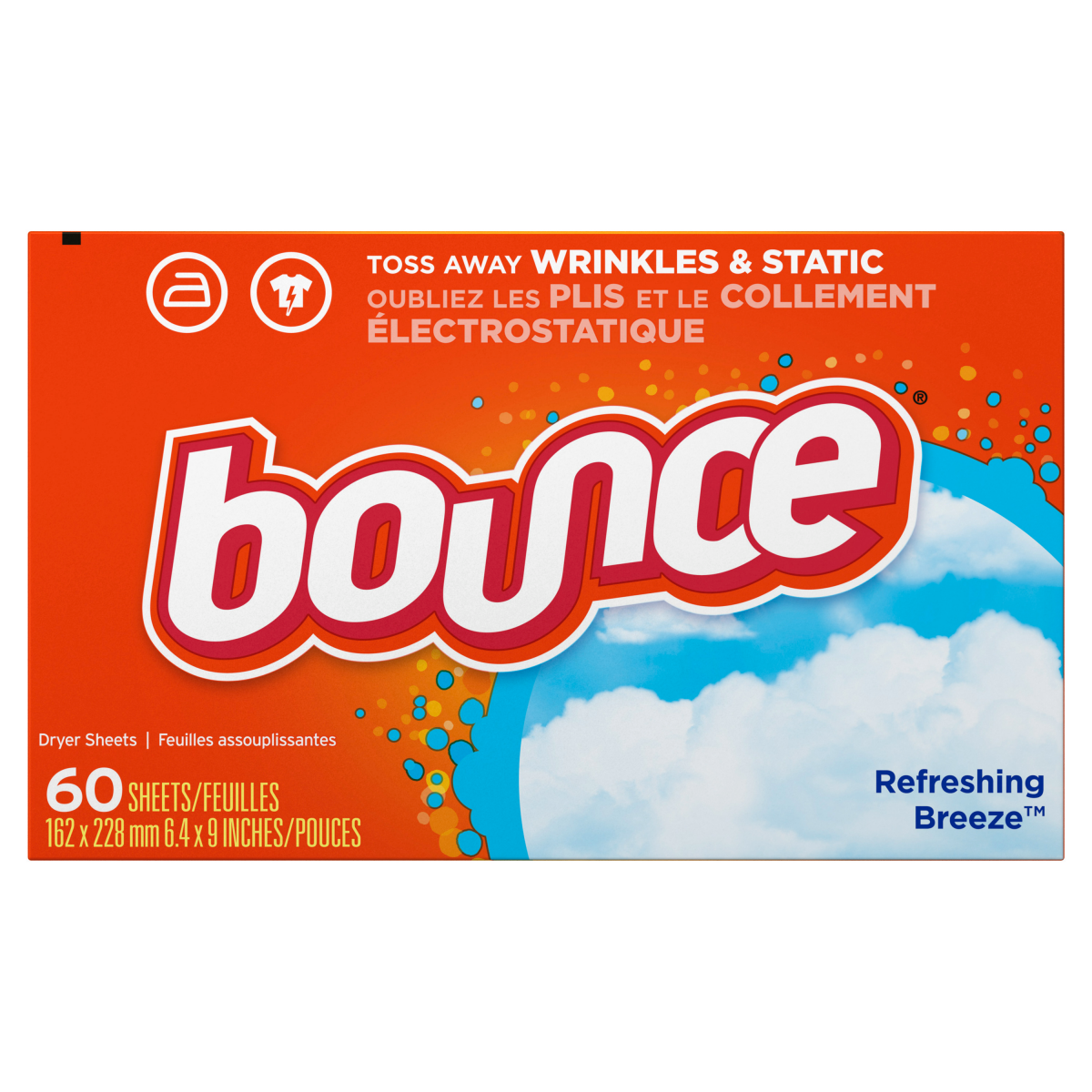 Bounce 清爽微风干衣纸 (60s)