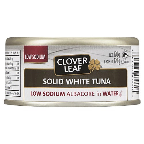 Clover Leaf Solid White Tuna Low Sodium in Water (170g)