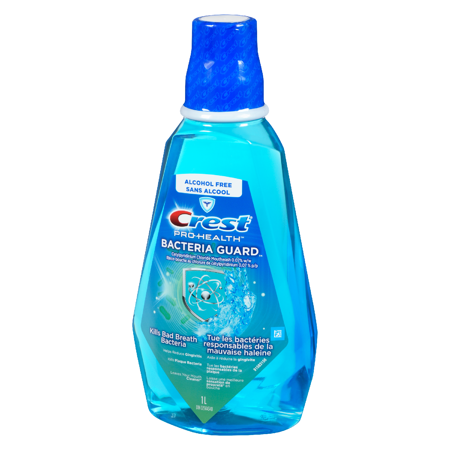 Crest Bacteria Guard Plus Mouthwash Mint (1L)