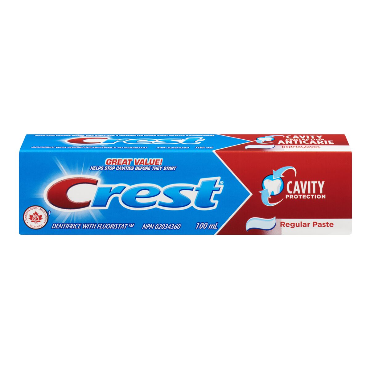 Dentifrice Crest Cavity Protection Regular Dentifrice (100 ml)