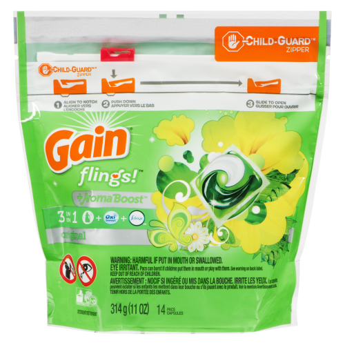 Gain Pods Flings Original 3in1 14 Pacs (298g)