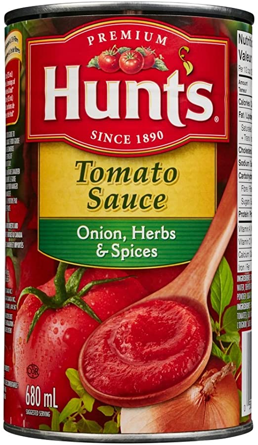 Sauce tomate Hunt's, oignons, herbes et épices (680 ml)