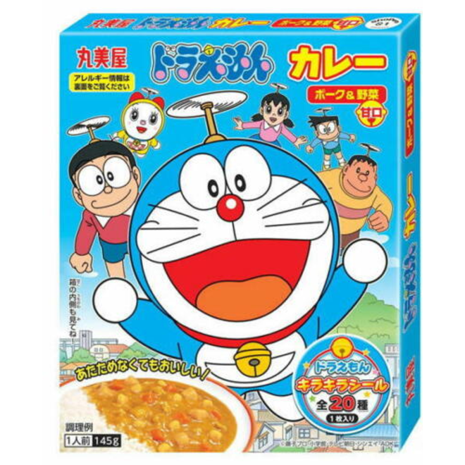 Marumiya Doraemon Curry Pork & Vegetable Sweet 6Pk(145g)