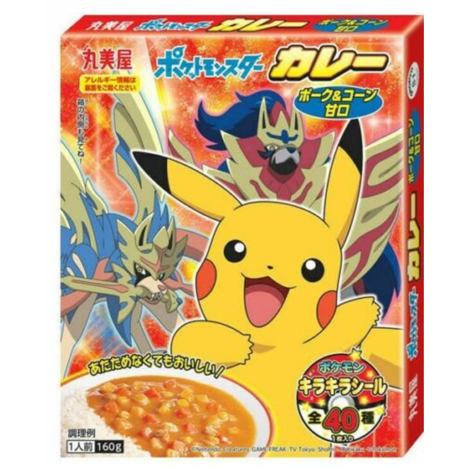 Marumiya Pokemon Curry Pork & Corn Sweet 6Pk(145g)