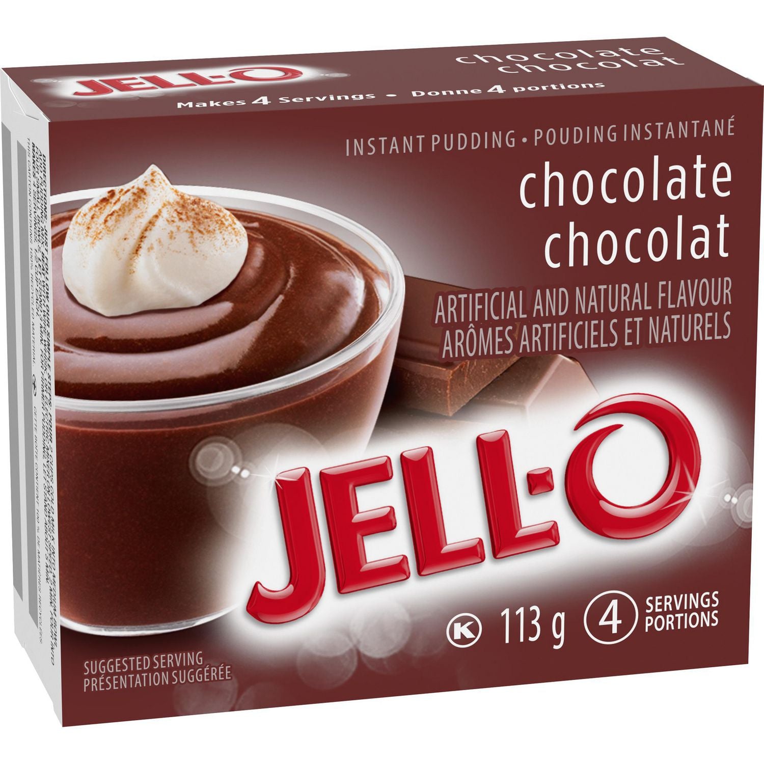 Pouding instantané au chocolat Jello (113 g)