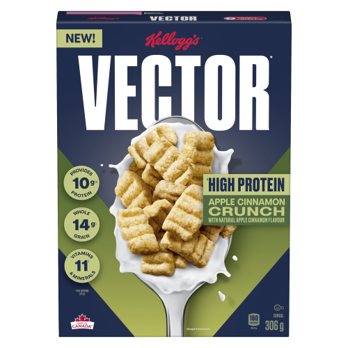 Kellogg's Vector Apple Cinnamon Cereal (306g)