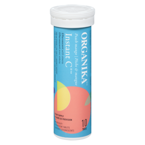 Organika Instant C with Stevia Peach & Mango (10 tabs)