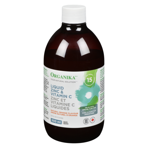 Organika Liquid Zinc with Vitamin C-Orange (300ml)