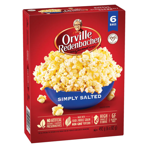 Maïs soufflé Orville Redenbacher simplement salé (492 g)
