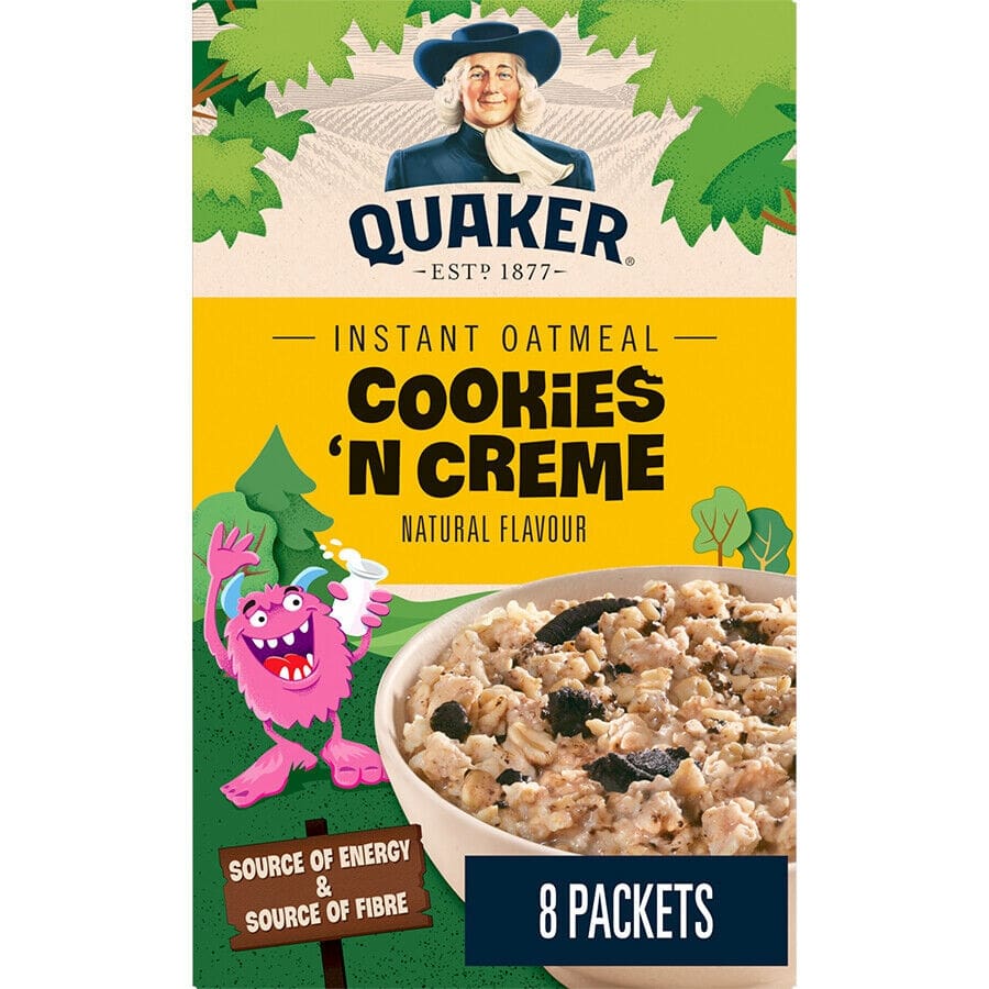 Quaker Instant Oatmeal Cookies&Cream (304g)