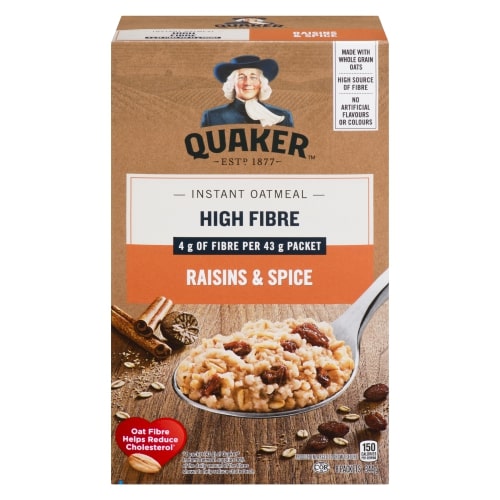 Quaker Instant Oatmeal Raisins&Spice (344g)