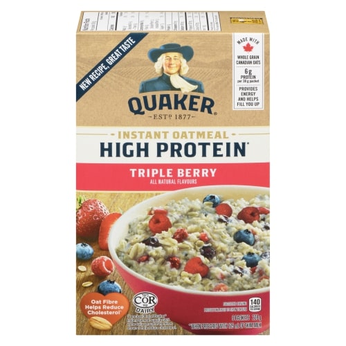 Quaker Instant Oatmeal High Protein Triple berry(228g)