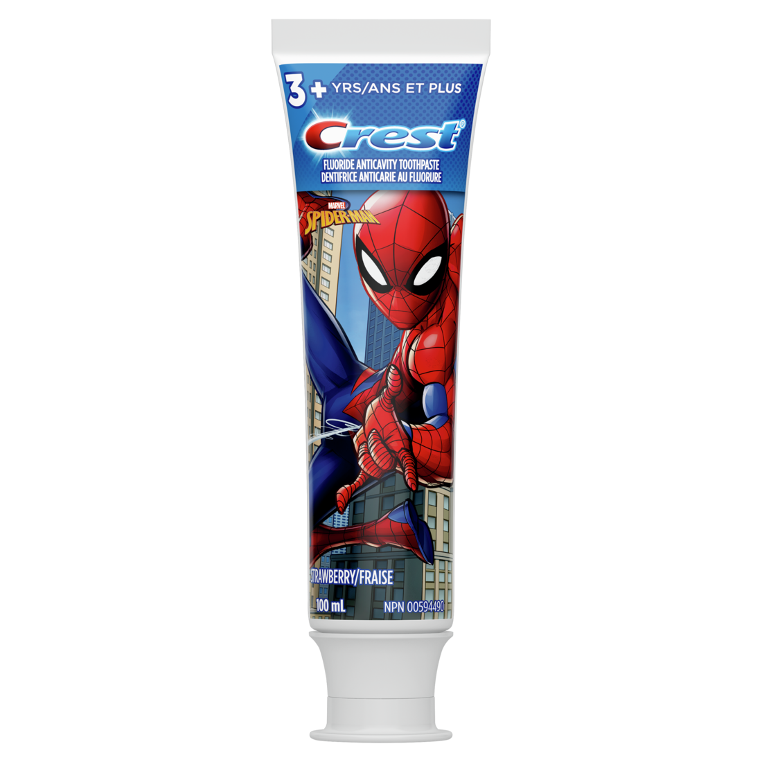 Crest Kid's Toothpaste Spiderman Strawberry(100ml)