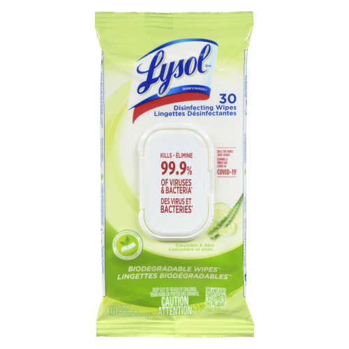 Lysol Disinfecting Wipes Cucumber & Aloe  (30 ct)