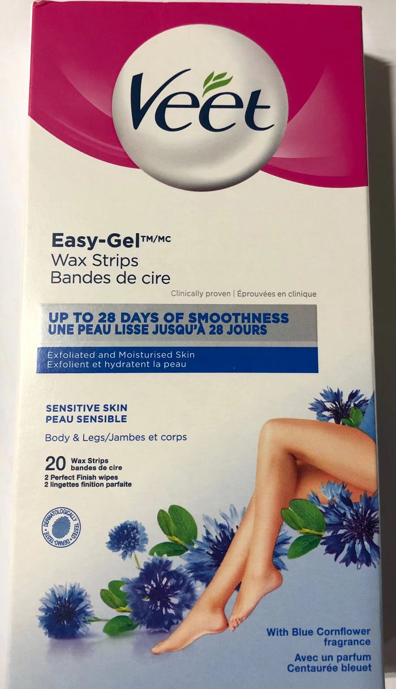 Veet Wax Strips Sensitive Formula (20's)