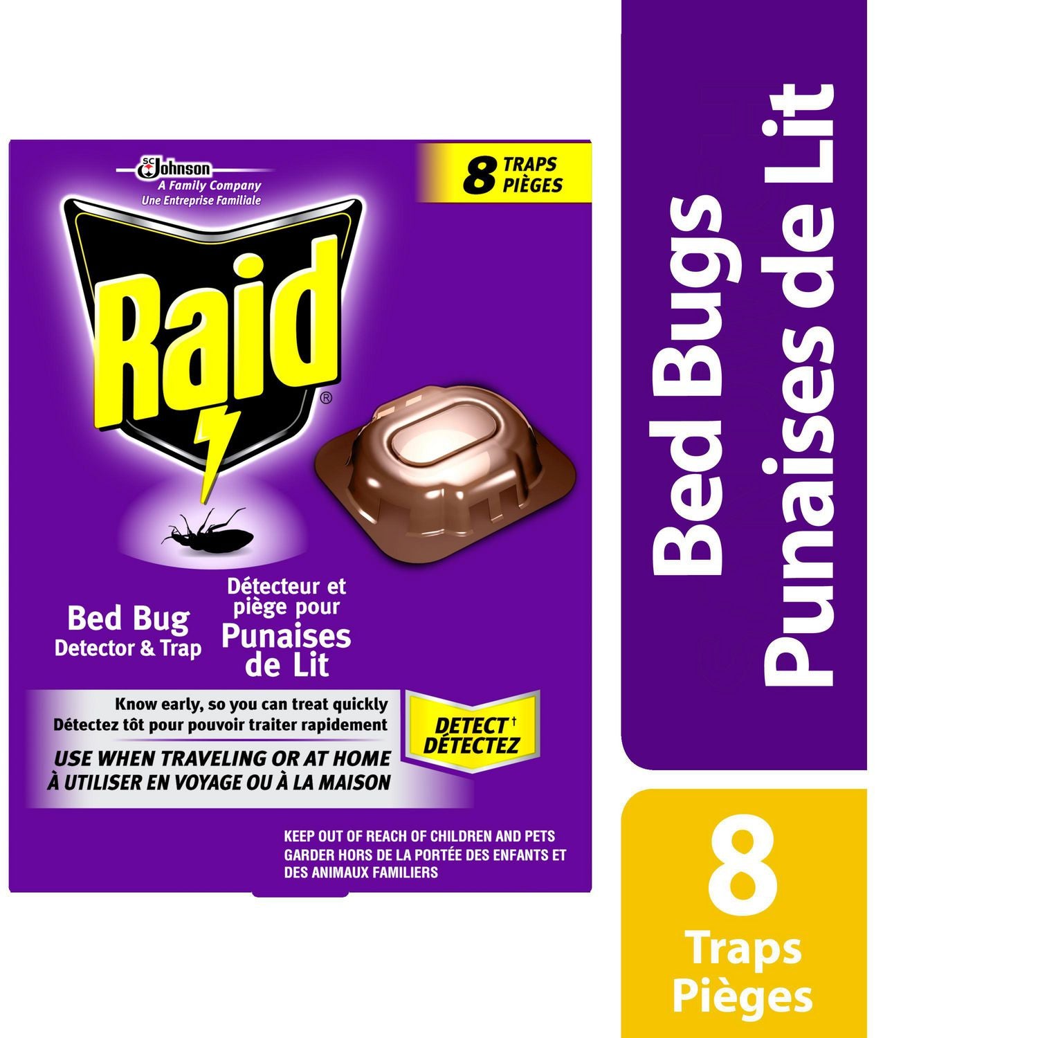 Raid Bed Bug Detector & Trap (8's)