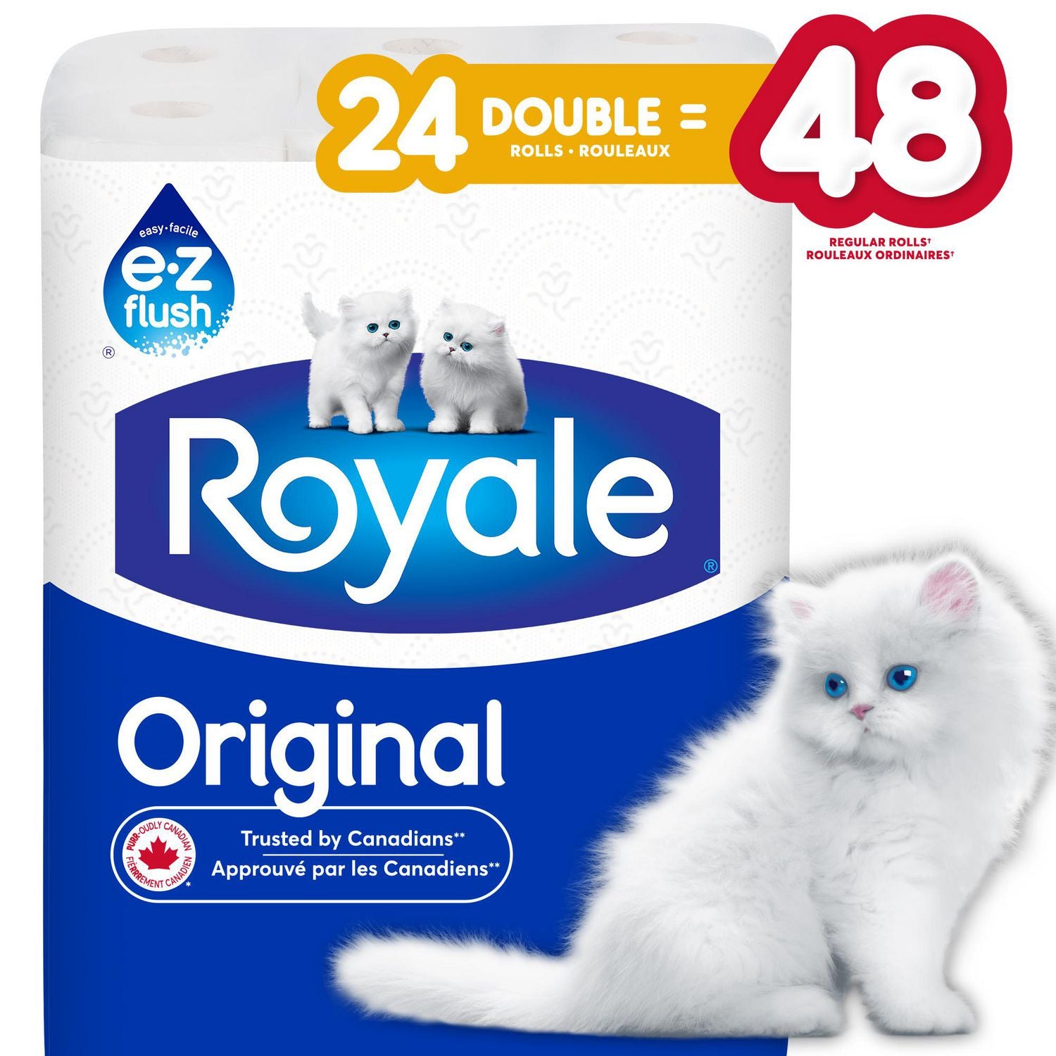 Royale Bathroom Tissue 24DR=48R 2Ply 253S (24Rolls)