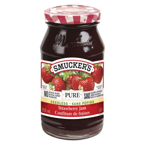 Smuckers Pure Strawberry Jam Seedless (250ml)