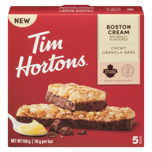 Tim Hortons Boston Cream Chewy Granola Bar (5x30g)