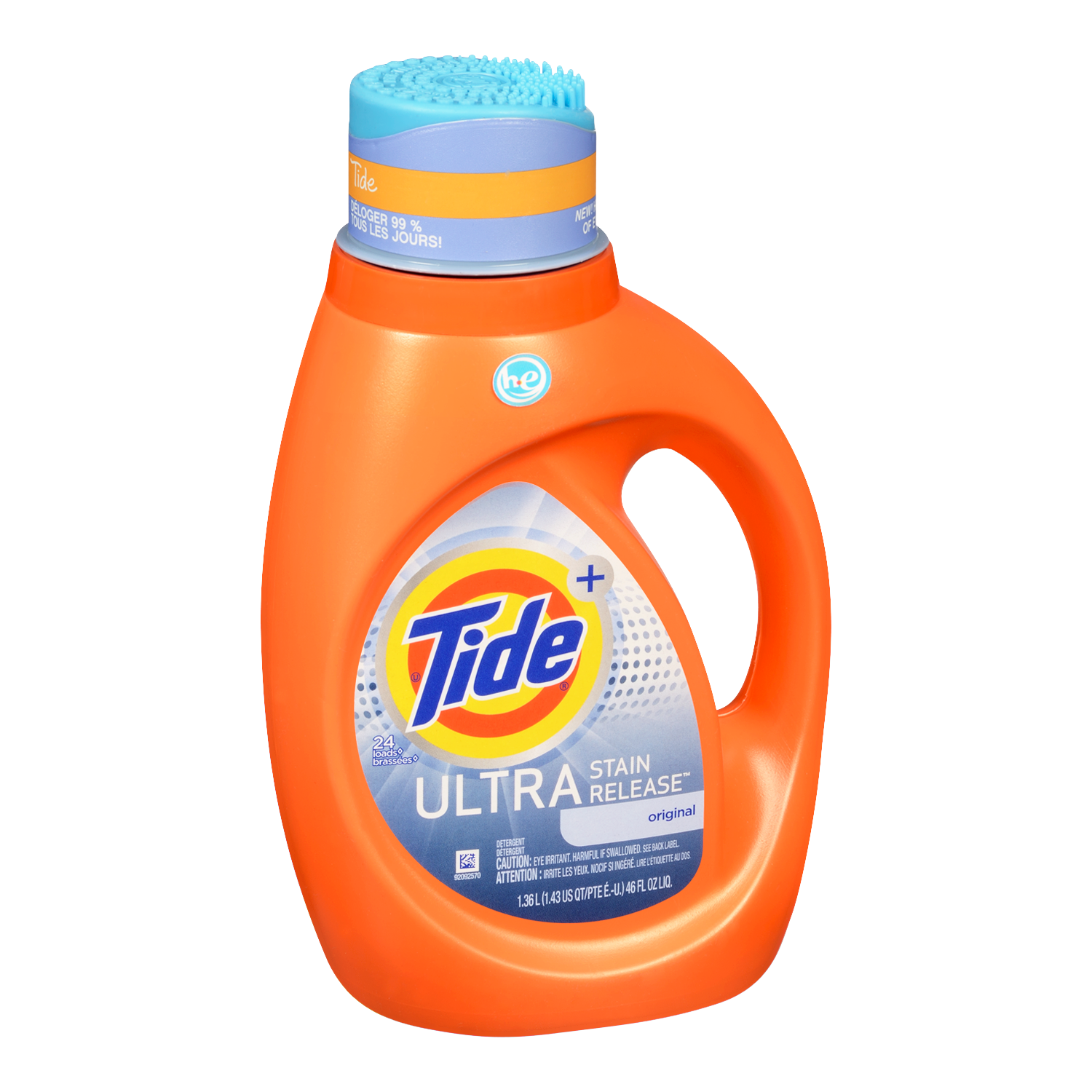 Tide Liquid Laundry Detergent High Efficiency Stain Release Orig 24 Loads (1.36L)