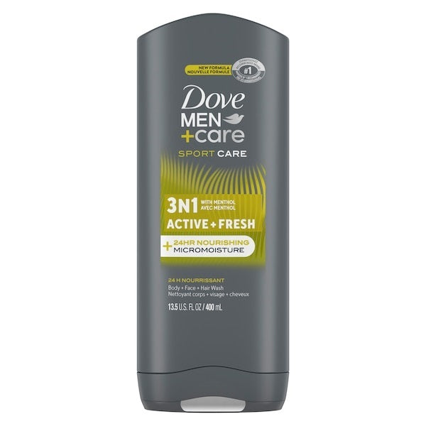 Dove Men Care Active+Fresh Body&Face Wash (400ml)