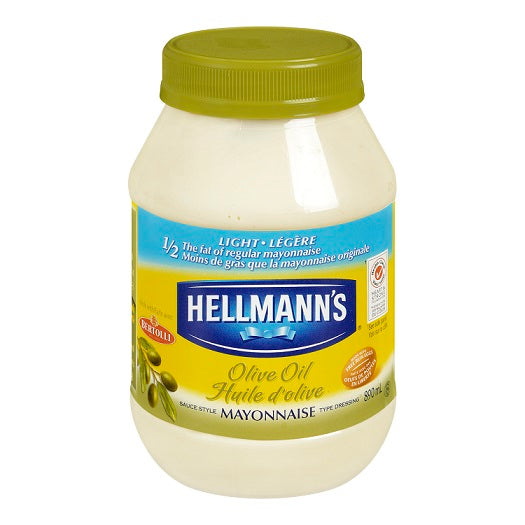 Huile d'olive légère pour mayonnaise Hellmann's (890 ml)