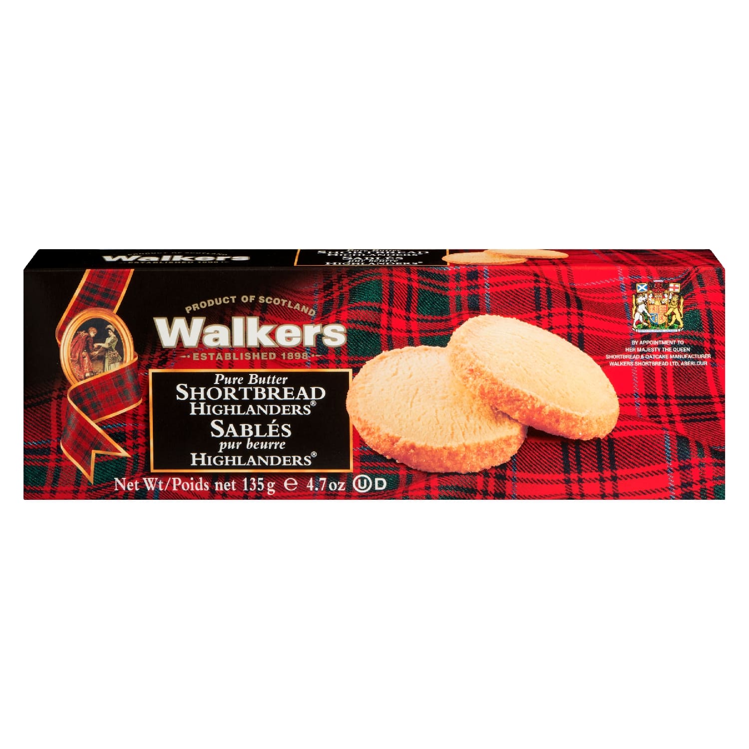 Walker's Pure Butter Shortbread Highlanders(135g)