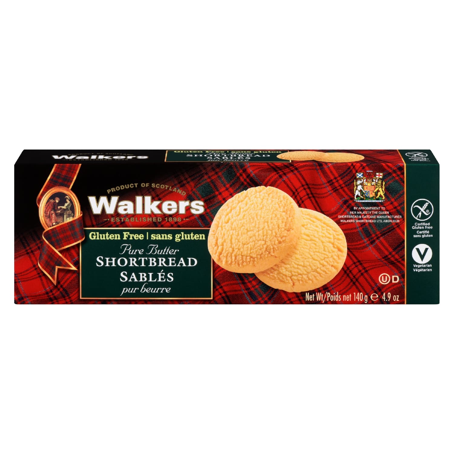 Walker's Pure Butter Shortbread Gluten Free (140g)