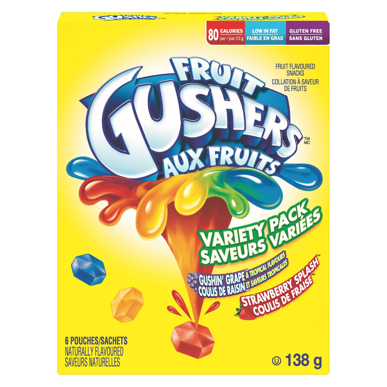 Betty C Gushers Variety Grape & Strawberry (138g)