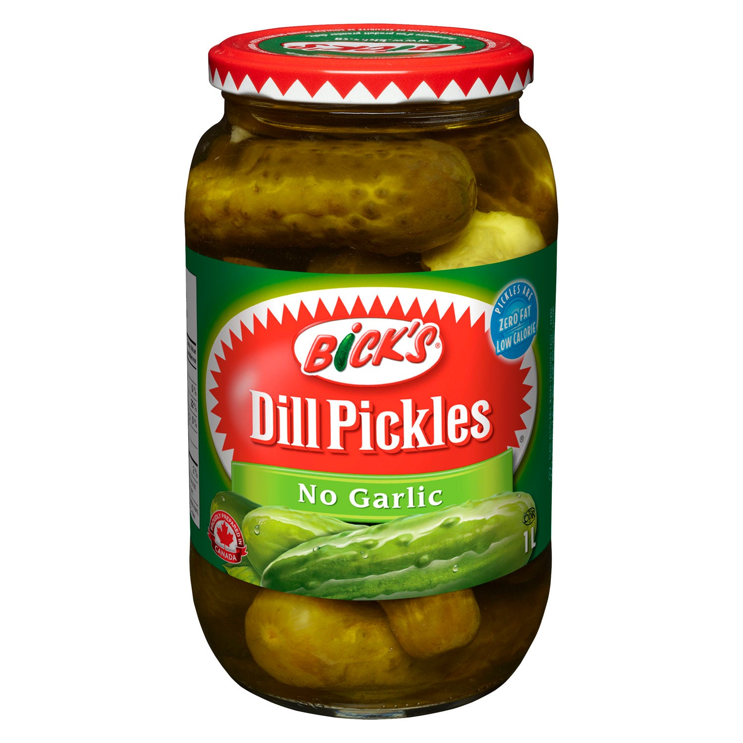 Bicks Dills Pickles No Garlic  (1L)