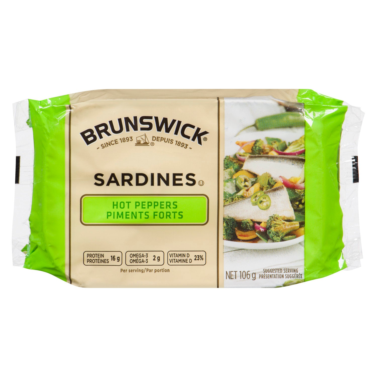 Sardines Brunswick au piment fort (106g)